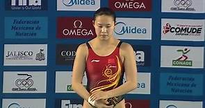 中国跳水运动员王涵参加2013年国际泳联跳水系列赛墨西哥站之女子单人三米跳板决赛