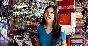 Visita al mercado de artesanías en Guatemala