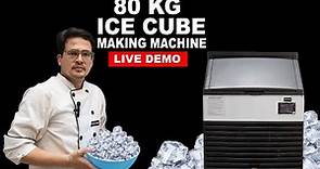 80 KG Ice Cube Making Machine !! Ice Cube Machine !! Ice Cube Making Machine