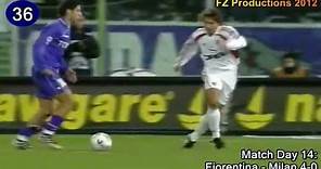 Manuel Rui Costa - 42 goals in Serie A (Fiorentina and Milan 1994-2006)