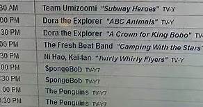 Nickelodeon Schedule February 2011