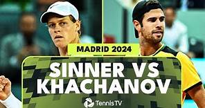 Jannik Sinner vs Karen Khachanov Highlights | Madrid 2024