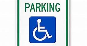 SmartSign "Reserved Parking" Handicap Parking Sign With Bi-Directional Arrow | 12" x 18" 3M Engineer Grade Reflective Aluminum