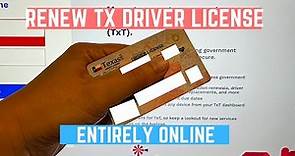 How to Renew Texas Drivers License Online (License Expiring?)