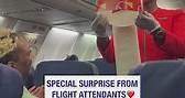 Flight attendants create special moment for passengers