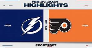 NHL Highlights | Lightning vs. Flyers - February 27, 2024
