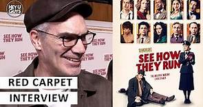 See How They Run Premiere - Angus Wright on keeping top secret information under his hat