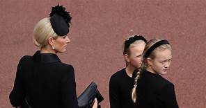 Princess Anne's Granddaughters Attend Queen Elizabeth's Committal Service in Windsor