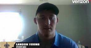 Landon Young's first interview as a Saint | 2021 NFL Draft