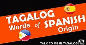 𝟭𝟮𝟱 𝗧𝗮𝗴𝗮𝗹𝗼𝗴 𝗪𝗼𝗿𝗱𝘀 𝗼𝗳 𝗦𝗽𝗮𝗻𝗶𝘀𝗵 𝗢𝗿𝗶𝗴𝗶𝗻 | Tagalog vs Spanish Words | Filipino vs Spanish Words