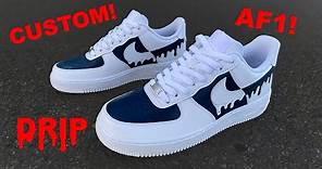 Custom Nike Air Force 1 Drip (Satisfying)