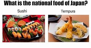 What is the national food of Japan?