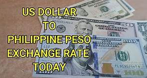 US Dollar to Philippine Peso - Dollar to Philippine Peso Rate Today - Dollar Peso Exchange Rate