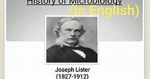 Joseph Lister contribution to microbiology