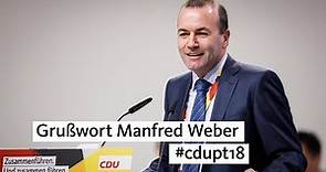 Grußwort Manfred Weber