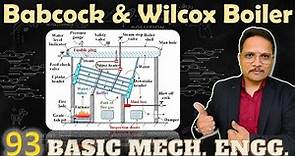 Babcock and Wilcox Boiler, Water tube boiler, Working of Babcock and Wilcox Boiler