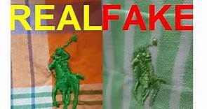 Real vs fake Ralph Lauren shirt. How to spot fake Polo shirt by Ralph Lauren