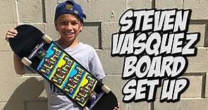 STEVEN VASQUEZ BOARD SET UP AND INTERVIEW !!!