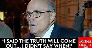 BREAKING NEWS: Rudy Giuliani Defends Comments To Reporters From Yesterday