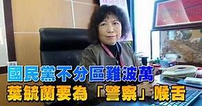 列國民黨不分區立委第一名 警大前教授葉毓蘭：將致力維護警消權益 | 蘋果新聞網