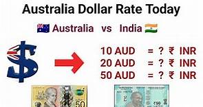 10 to 50 Australia Dollar Rate in Indian Rupees | Australia currency to Indian Rupees