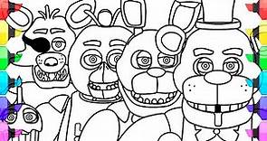 Five Nights at Freddy's New Coloring Pages / How to Color All BOSSES from FNAF the Movie / NCS MUSIC