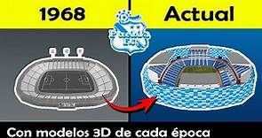 Así cambió el Estadio Cuauhtémoc - Su evolución con Modelos 3D - De 1968 a la actualidad