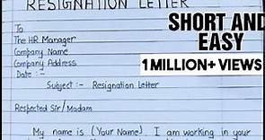 How to write a resignation letter#resignationletter #resignletter#regineletter #resignforcompany