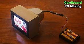 How to make LED TV at home Using Cardboard - Making Cardboard TV - TV Making