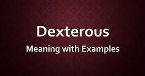 Dexterous Meaning with Examples