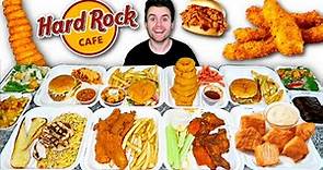 Trying Hard Rock Cafe's MENU for the FIRST TIME!