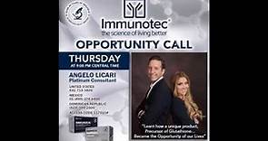 Immunotec product and opportunity call featuring Platinum Consultant Sandy Walper