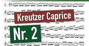 Rodolphe Kreutzer - 42 Studies or Caprices for the violin - No. 2