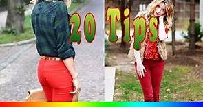 20 Style Tips On How To Wear Red Jeans For Any Season