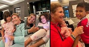 Cristiano Ronaldo’s mother with Esmeralda, Alana, Eva, Mateo & Cristianinho ❤️ Cute Family Moments