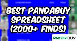 THE BEST PANDABUY SPREADSHEET (2000+ FINDS) *UPDATED 2024*