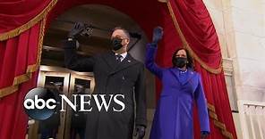 Kamala Harris and husband Doug Emhoff arrive at US Capitol on Inauguration Day