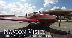 Navion Stops by Mid America Flight Museum