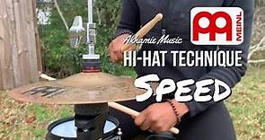 Hi-Hat Technique Fast 16th Notes | Controlled Hi-Hat Barking | Hi-Hat Foot | Meinl 8" Crasher Hats