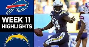 Bills vs. Chargers | NFL Week 11 Game Highlights