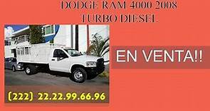 Segunda mano puebla- DODGE RAM 4000 2008 TURBO DIESEL En Venta!!