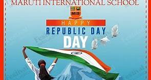74 Republic Day Celebration in Maruti international School Hindaun city