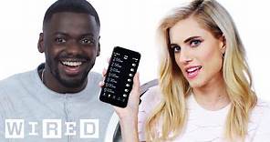 Daniel Kaluuya & Allison Williams Show Us the Last Thing on Their Phones | WIRED