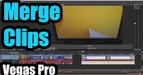 How to Merge (Nest) all Clips in Vegas Pro