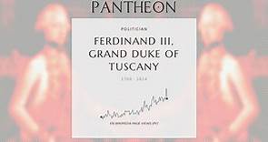 Ferdinand III, Grand Duke of Tuscany Biography - Grand Duke of Tuscany (1790–1801) and (1814-1824)
