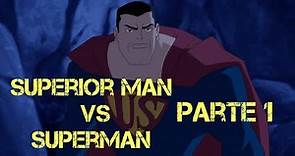 SuperiorMan vs SuperMan Part1 | SuperMan derrota a SuperiorMan | SuperMan Red Son Español Latino