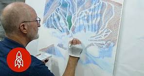 Sketching the Slopes: The Artist Behind Ski Trail Maps