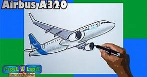Aprende a dibujar un avión Airbus A320 paso a paso