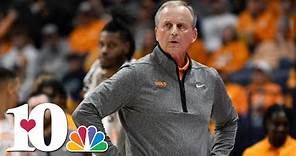 Tennessee men's basketball coach Rick Barnes speaks after Kentucky win