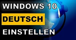 Wie kann ich mein Laptop auf Deutsch umstellen? | Windows 10